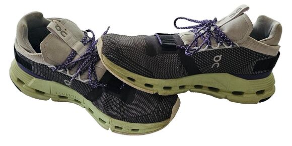 On Cloud Cloudnova Rock Meadow Men’s 8.5 Running Shoes Gray Green Sneakers main image 8